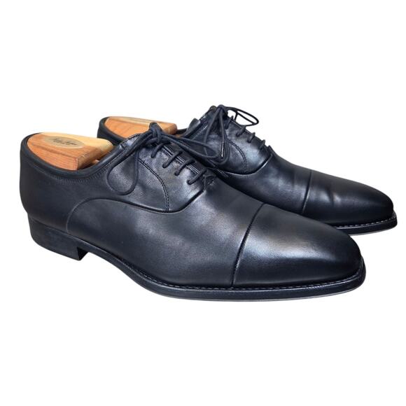 Magnanni Other - Magnannl Federico Mens Size 9D US Napa Black Leather Cap Toe Oxford Dress Shoes‎
